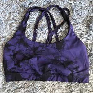 Lulu Lemon Purple Tiedye Sports Bra